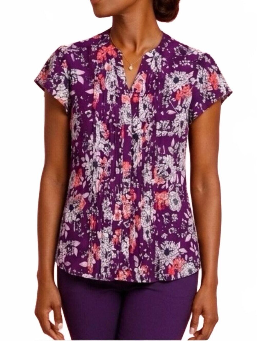 SIMPLY STYLED  Floral Ruffled Sleeve Top L/P
